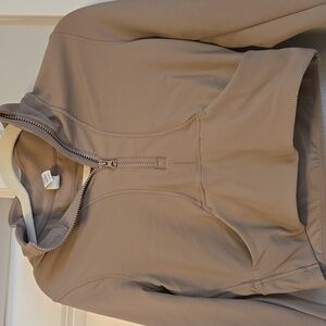 LIKE NEW 90 Degree By Reflex Vortex Rib Academy Half zip Cropped Shirt